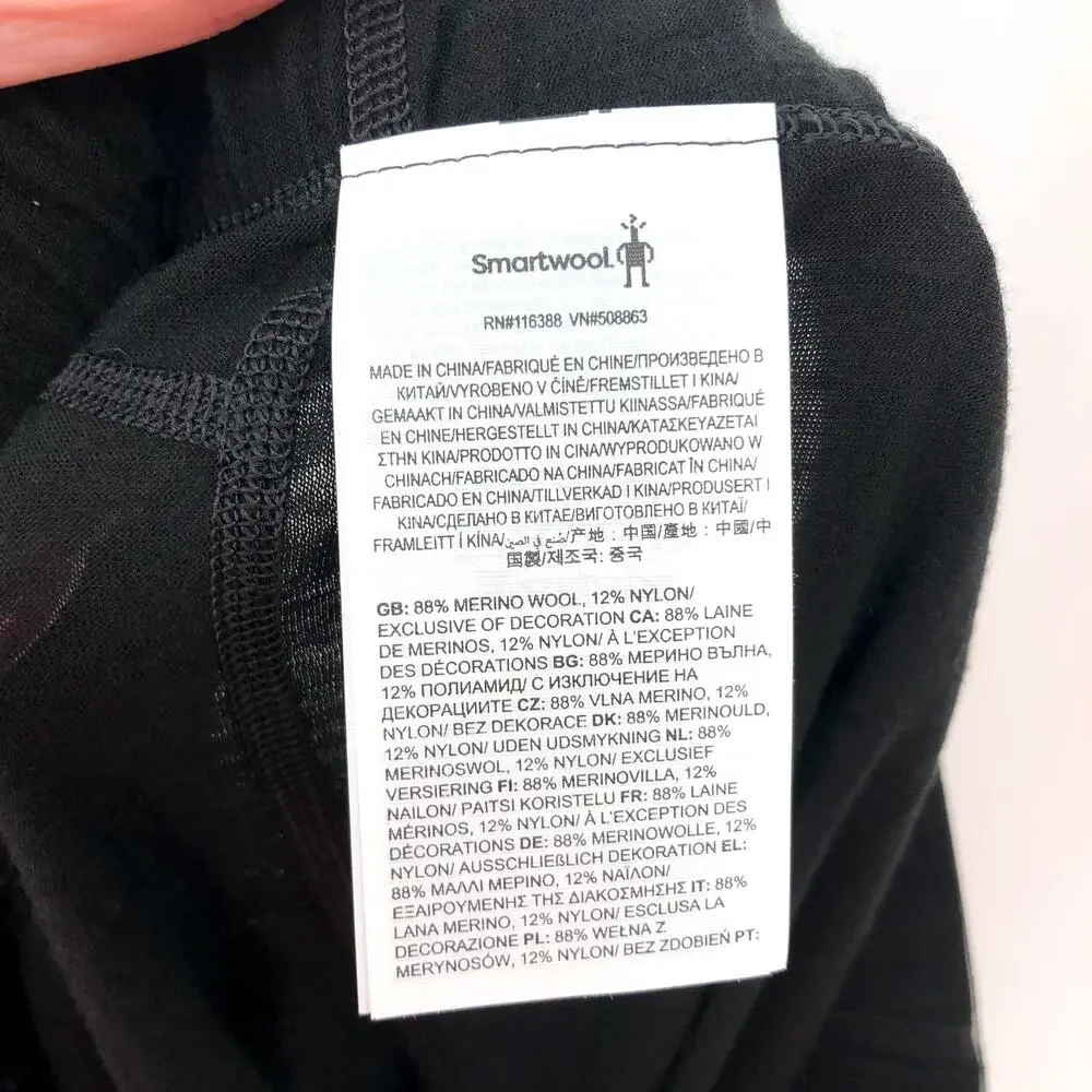 SMARTWOOL Men's Classic All Season Merino Bottom Medium Black Base Layer NWT